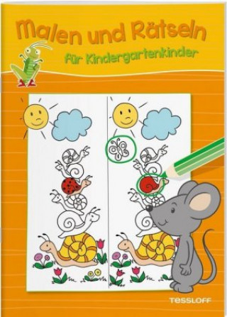 Könyv Malen und Rätseln für Kindergartenkinder (Orange) Tessloff Verlag