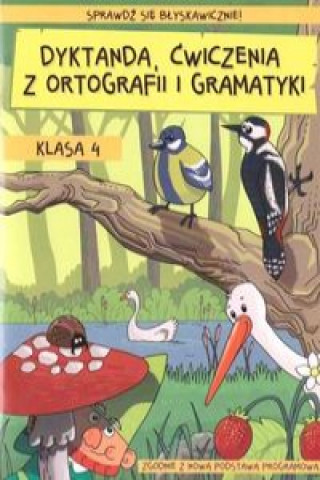 Kniha Dyktanda ćwiczenia z ortografii i gramatyki Klasa 4 Zaręba Wiesława