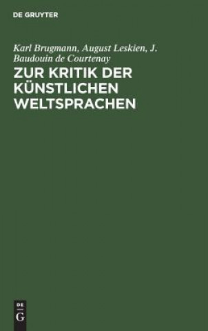 Carte Zur Kritik der kunstlichen Weltsprachen Karl Brugmann