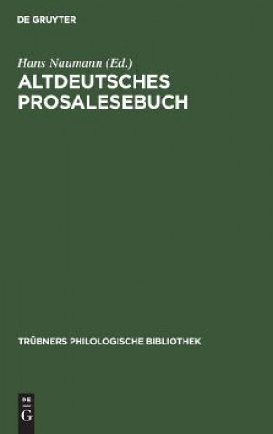 Книга Altdeutsches Prosalesebuch Hans Naumann