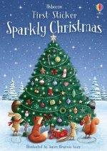 Книга Sparkly Christmas Sticker Book Fiona Patchett