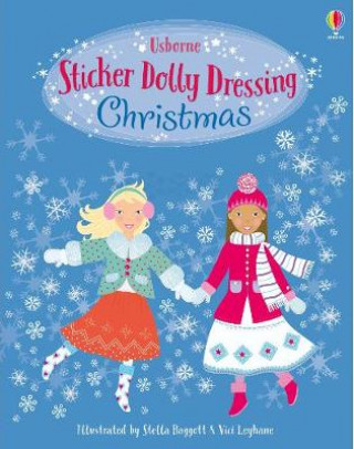 Knjiga Sticker Dolly Dressing Christmas Leonie Pratt