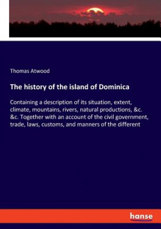 Książka history of the island of Dominica THOMAS ATWOOD