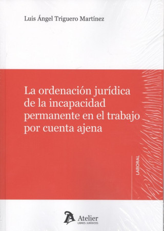Книга LA ORDENACIÓN JURÍDICA DE LA INCAPACIDAD PERMANENTE EN EL TRABAJO POR CUENTA AJE LUIS ANGEL TRIGUERO MARTINEZ