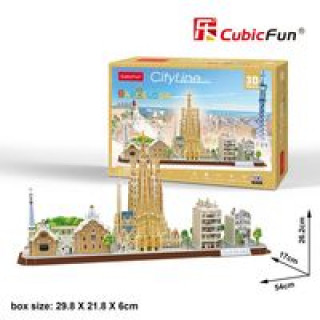 Hra/Hračka Puzzle 3D City Line Barcelona 