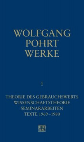 Book Werke Band 1 Wolfgang Pohrt