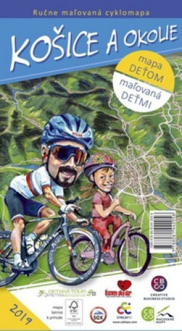 Nyomtatványok Ručne maľovaná cyklomapa Košice a okolie 
