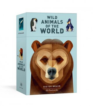 Carte Wild Animals of the World: 50 Postcards Dieter Braun
