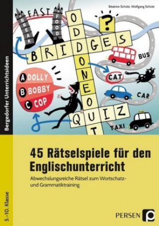 Könyv 45 Rätselspiele für den Englischunterricht Wolfgang Schütz