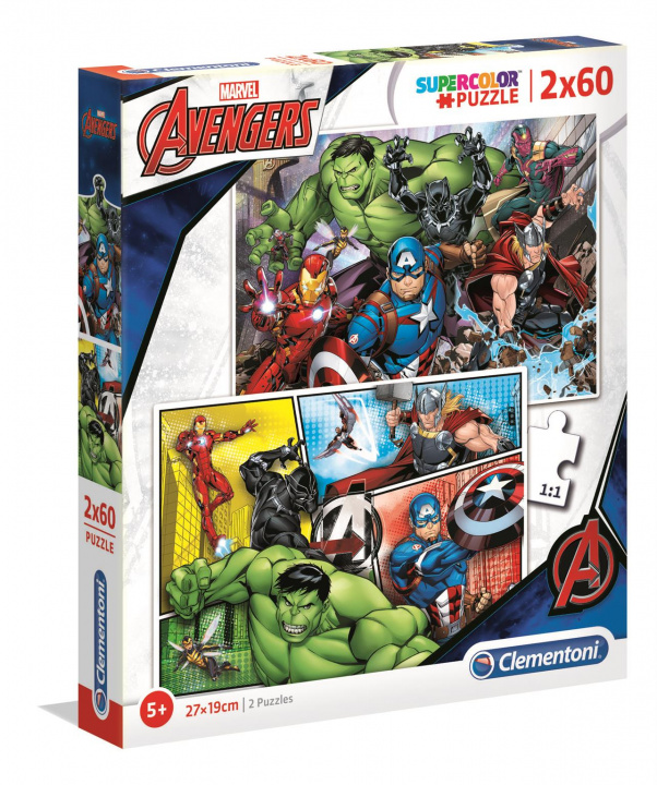 Game/Toy Clementoni Puzzle Avengers 2x60 dílků 