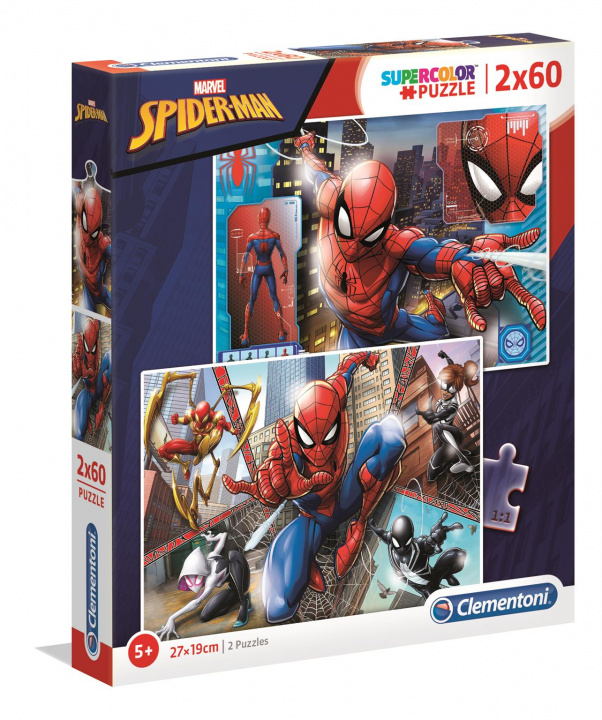 Játék Puzzle 2x60 SuperColor Spider-Man 