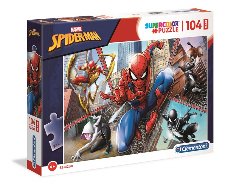Hra/Hračka Puzzle Supercolor Maxi Spider-Man 104 