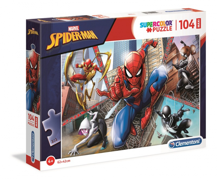 Gra/Zabawka Puzzle Supercolor Maxi Spider-Man 104 