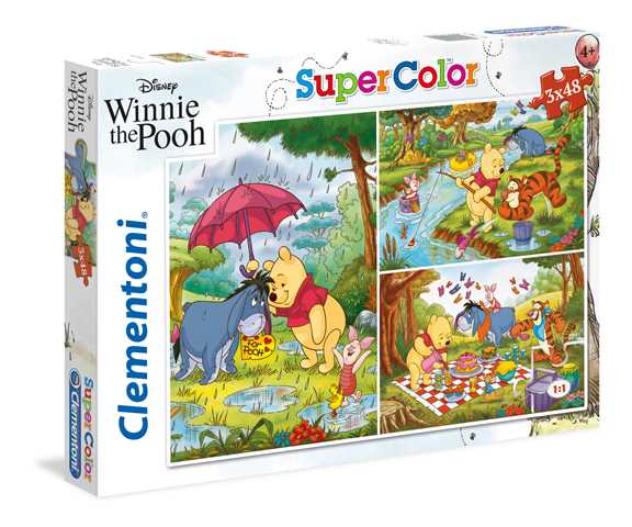 Game/Toy Puzzle Supercolor Kubuś Puchatek 3x48 