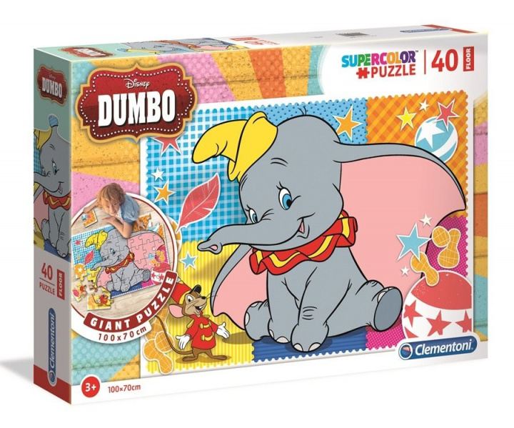 Játék Puzzle Supercolor 40 podłogowe Dumbo 