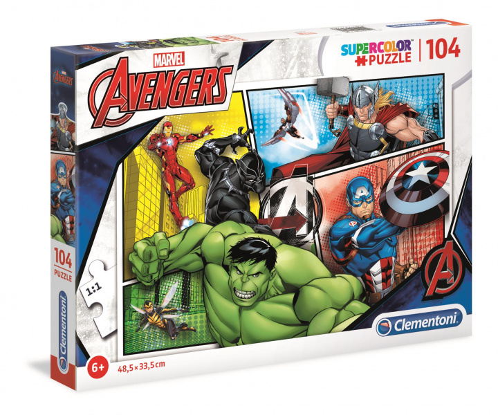 Hra/Hračka Puzzle Supercolor 104 Marvel Avengers 