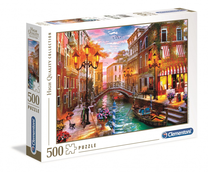Játék Puzzle High Quality Collection Sunset over Venice 500 