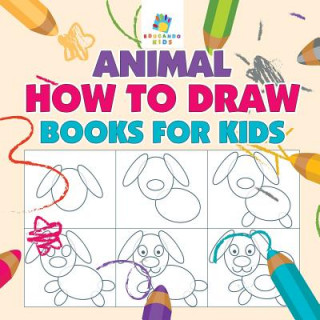 Książka Animal How to Draw Books for Kids Educando Kids