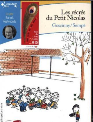 Audio Le Petit Nicolas : Les récrés du petit Nicolas. 1 CD audio MP3 Jean-Jacques Sempe