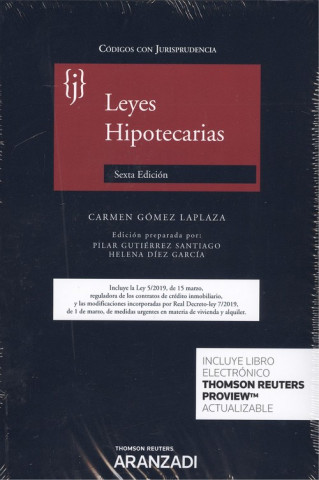 Carte LEYES HIPOTECARIAS (DÚO) CARMEN GOMEZ LAPLAZA
