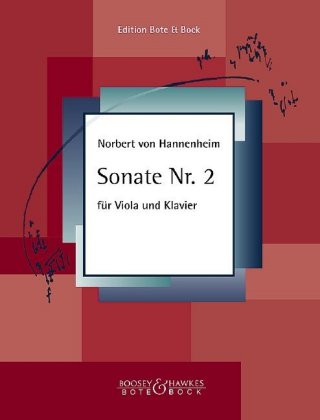 Kniha Sonate Nr. 2 für Viola und Klavier Norbert von Hannenheim