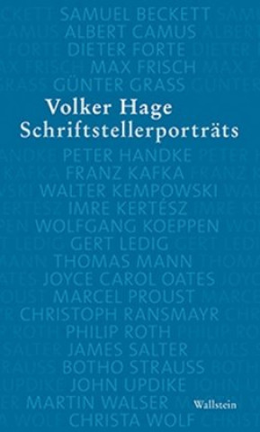 Buch Schriftstellerporträts Volker Hage