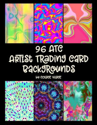 Livre 96 Atc Artist Trading Card Backgrounds Terri Jones