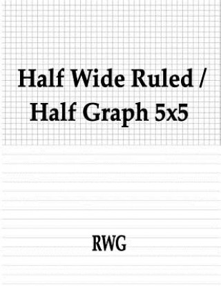 Carte Half Wide Ruled / Half Graph 5x5 Rwg