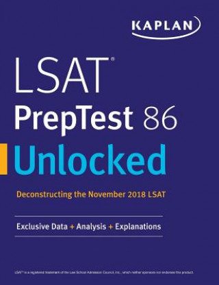 Carte LSAT PrepTest 86 Unlocked Kaplan Test Prep