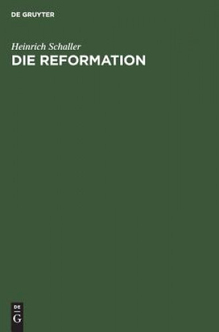 Knjiga Reformation Heinrich Schaller