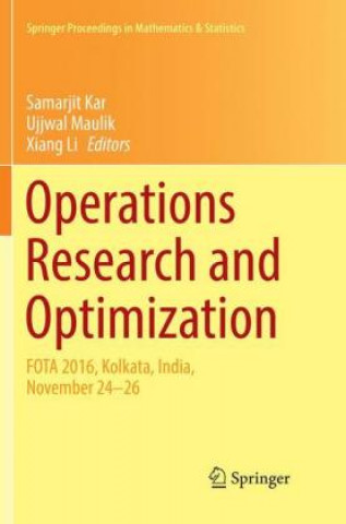 Carte Operations Research and Optimization Samarjit Kar