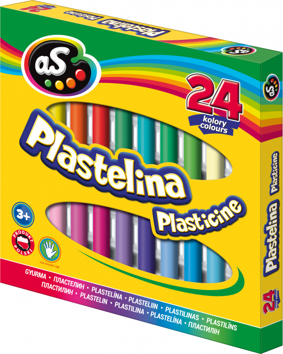 Articole de papetărie Plastelina AS 24 kolorów 