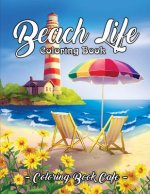 Könyv Beach Life Coloring Book Coloring Book Cafe
