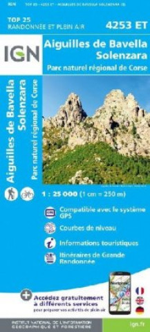 Drucksachen Aiguilles de Bavella Solenzara Parc National de Corse 1 : 25 000 