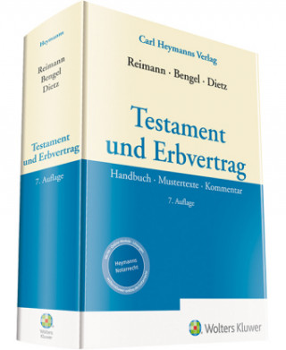 Knjiga Testament und Erbvertrag Wolfgang Reimann