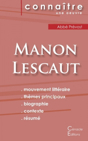 Kniha Fiche de lecture Manon Lescaut de l'Abbe Prevost (Analyse litteraire de reference et resume complet) Abbé Prévost
