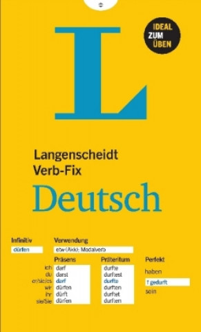 Könyv Langenscheidt Verb-Fix Deutsch - Deutsche Verben auf einen Blick - Ideal zum Üben Redaktion Langenscheidt