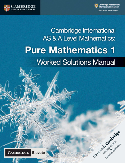 Książka Cambridge International AS & A Level Mathematics Pure Mathematics 1 Worked Solutions Manual with Digital Access Muriel James