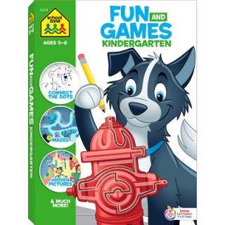 Knjiga School Zone Fun and Games Kindergarten Activity Workbook Zone Staff School