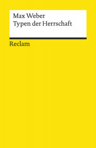 Carte Typen der Herrschaft Max Weber
