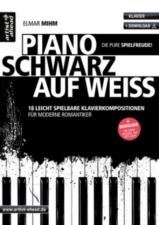 Book Piano schwarz auf weiß Elmar Mihm