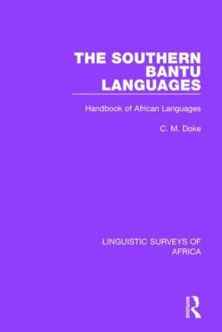 Carte Southern Bantu Languages Clement M. Doke