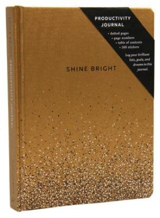 Календар/тефтер Shine Bright Productivity Journal, Gold Chronicle Books