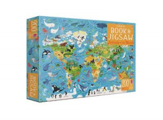 Book Usborne Book and Jigsaw Animals of the World Sam Smith