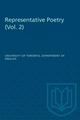 Boek Representative Poetry UNIVERSITY OF TORONT
