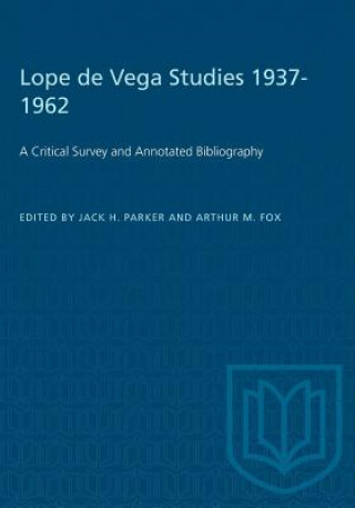 Kniha Lope de Vega Studies 1937-1962 PARKER