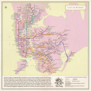 Tiskanica City of Women New York City Subway Wall Map (20 x 20 Inches) Rebecca Solnit