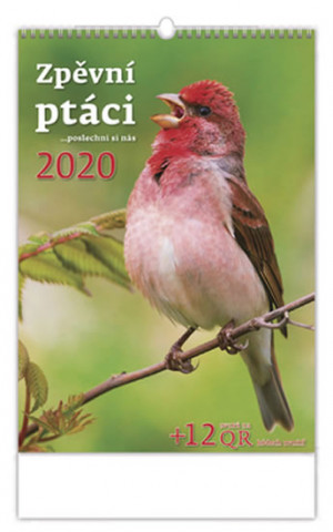 Naptár/Határidőnapló Zpěvní ptáci - nástěnný kalendář 2020 