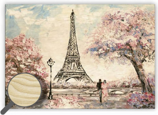 Książka Obraz dřevěný: Eiffel Tower, 485 x 340 