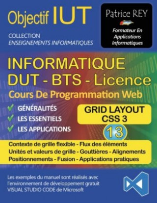 Carte DUT Informatique - Grid Layout (Tome 13) Patrice Rey